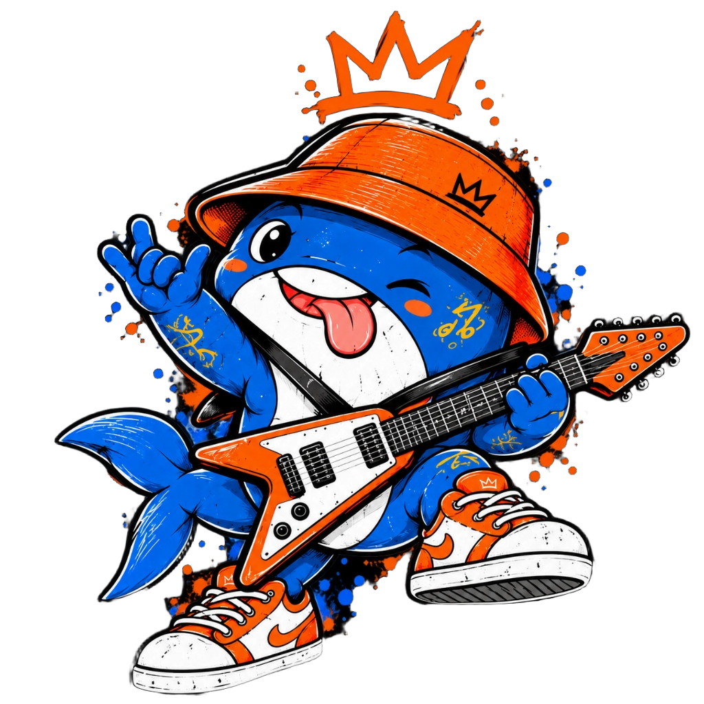 Rock Shark Mascot